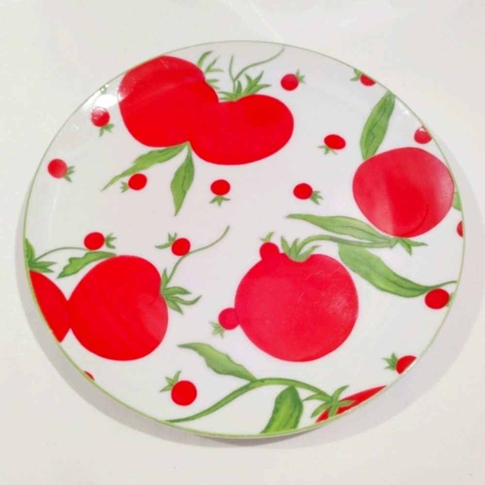 Vintage Franci Taste Setter Vegetable Polkadot Small Dishes Villa Vanilla - Picture 3 of 15